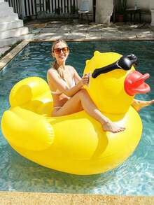 Suitable For Swimming Pool Use. Adult-Sized Inflatable Seat Float, Perfect For Relaxing And Leisure During Vacations, Large White Goose Inflatable Water Float Ride - Upgraded Version - View 5