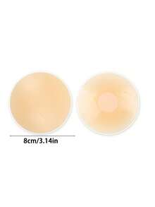 2/6pcs Liquid Silicone Nipple Covers With Pouch, Seamless Breast Petals For Weddings, Strapless And Backless Dresses - Multicolor - View 7