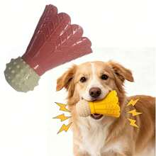 Durable Badminton-Shaped Dog Toy With Built-In Bell Sound, Teething And Dental Cleaning Ball, Interactive Boredom Buster For Small And Medium Dogs - Multicolor - View 8