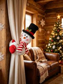 1 Peça Prendedor de Cortina Papai Noel, Fivela de Cortina Boneco de Neve, Decoração de Cena de Festa de Feriado, Criativo e Fofo, Adequado para Armazenamento de Cortinas, Decoração de Corrimão de Escada, Decoração de Garrafa, Decoração de Árvore de Natal e Decoração de Feriado de Reunião Doméstica, Melhor Escolha para Temporada de Casamento, Temporada de Formatura, Temporada de Volta às Aulas, Halloween, Presentes de Natal, Decoração Doméstica, Decoração de Quarto - Vários estilos - Visão 7