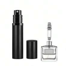 1件精心設計的香水噴霧瓶，便攜式香水補充噴霧器，底部填充迷你旅行香水噴霧瓶，循環香水分配器，100%純玻璃內膽附可視視窗，可輕鬆檢查剩餘香水量，5ml/8ml/10ml可選 - 彩色 - 查看 36