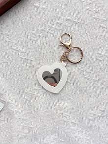 1/3PCS Portable Lipstick Lipstick Package Simple Love Mirror Lipstick Storage Set Keychain Pendant, Commuting Dating Double Lipstick Storage Keychain - Multicolor - View 29