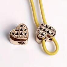 2/4/6Pcs Metal Heart-Shaped Spring Buckle, Drawstring Adjuster, Suitable For Hoodies, Sweatpants, Elastic Buckle, Pig Nose Buckle, Multi-Function Hardware Accessories - Multicolor - View 10