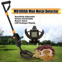 New Metal Gold Detector Handheld Treasure Underground Metal Detector Tracker Seeker Finder With Waterproof Search Coil - Black - View 2