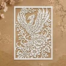 Phoenix Template, A4 Size Reusable Plastic Painting Stencil For Fabric, Farmhouse Art Projects And DIY Crafts. Suitable For Wall Murals, T-Shirts, Home Decor, Easy To Use, 11.7 X 8.3 Inch Template - A - View 6