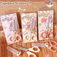 1pc Capybara Stainless Steel Scissors - Cute Multi-Purpose Fabric And Craft Scissors, Animal Capybara Design, Suitable For Office, Sewing, Durable, Easy To Use And Art Supplies - Multicolor Random - View 7