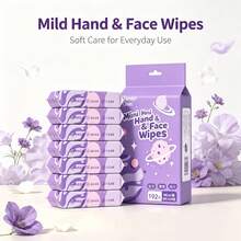 Student Portable Pure Water Cleaning Wet Wipes, Small Pack Pull-Out Cleaning Wet Tissues. - Multicolor - View 1