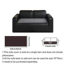 SANMOSPIN 1pc Solid Color Plush Sofa Cover, Quilted Thickened Machine Washable & Hand Washable, Pet-Friendly Non-Slip Protective Sofa Cover, Soft & Comfortable Polyester Material, Suitable For Living Room, Bedroom, Office - Multicolor - View 19