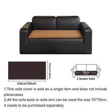 SANMOSPIN 1pc Solid Color Plush Sofa Cover, Quilted Thickened Machine Washable & Hand Washable, Pet-Friendly Non-Slip Protective Sofa Cover, Soft & Comfortable Polyester Material, Suitable For Living Room, Bedroom, Office - Multicolor - View 22