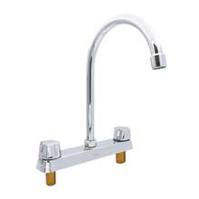 IUSA Primo Esencial Mezcladora para Cocina 8" Cuello Curvo Acabado Cromado - Plateado - Ver 1