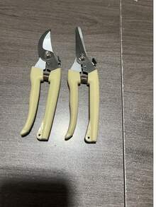 2pcs 2 Styles Of Gardening Pruning Shears: Branch Trimmer, Pruning Shears, Manual Pruning Shears, Gardening Scissors, Garden Shears, Bonsai Shears, Pruning Shears. Multifunctional Gardening Tools With Strong Shock-Absorbing Spring, Non-Slip Handle, Sharp Cutting Blade, Locking Switch, Reinforced Rivets And Stainless Steel Scissors. - Multicolor - View 12