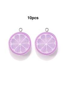 10/20/100pcs Double-Sided Lemon Slice Jewelry Accessories DIY Earrings Pendant Keychain Phone Charm Bag Pendant Doll Machine - Small Lemon Slices - View 11