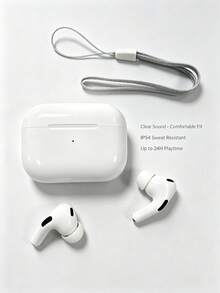 入耳式無線藍牙耳機，皮革質感，HiFi 高品質低音，長效續航，內建麥克風，相容 iOS/Android 系統，適合運動/跑步/健身/音樂/辦公/禮品 - A - 查看 1