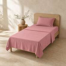 POLIGONO Sheet Sets With Pillowcases - Hot Pink - View 1