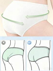 1/5pcs Disposable Maternity & Postpartum Underwear, Sterile Travel & Business Trip Underwear, Outdoor Disposable Shorts Underwear, Women's Outdoor Travel Underwear, Travel Supplies - Travel - White - View 2