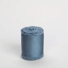 1 Roll Silk Satin Frayed Edge Ribbon For Crafts, Wedding Invitation Decoration, Gift Wrapping 1.5inch X 4.5m - View 12