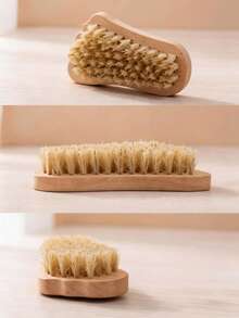 Wooden Handle Foot Brush, Deep Exfoliating Foot Cleaning Brush, Removes Dead Skin And Odor, Portable Shower Bath Foot Cleaning Tool, Suitable For Home SPA Foot Care - Multicolor - View 6