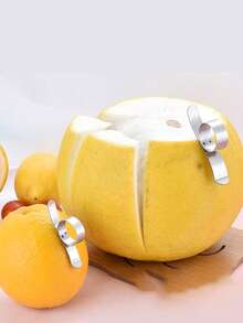 Stainless Steel Orange Peeler, Finger Ring Citrus Peeler, Grapefruit Peeler, Peeling Tool, Suitable For Various Fruits, Orange, Citrus, Lemon, Pomelo, Dragon Fruit, Etc., Suitable For Home, Kitchen, Restaurant, Bakery, Cake Shop, Fruit Store - Multicolor - View 11