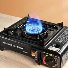 Portable Butane Gas Stove, Single Burner Camping Stove – Windproof Piezo Ignition Outdoor Cooker With Carrying Case For Camping, Hiking, Picnic, RV, BBQ, Hot Pot, Garden, Backyard & Emergency Cooking - A - View 5