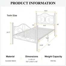 Sofa Bed Frame - White - View 3