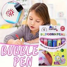 1pc 3D Printed Bubble Pen Popcorn Pen Cotton Pen Bubble Pen Drawing Children DIY Expansion Effect - Multicolor - View 3