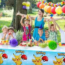 1/3/5pcs Party Tablecloths And Table Covers, Suitable For Indoor And Outdoor Party Supplies, Birthday Party Decorations, Party Supplies And Accessories - Multicolor - View 4