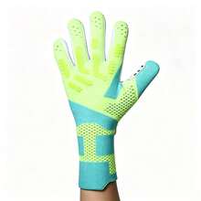 1 Pair Football Goalkeeper Gloves, Finger Protection Gear, Anti-Slip, Durable Training Gloves - Green - View 5