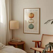 1pc Frameless Vintage Pumpkin Patch Farmhouse Fall Wall Art Dorm Gift - Multi-color - View 6