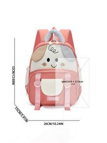 1PC Cute Cartoon Backpack, Casual Minimalist Elegant, Zipper Design, Adjustable Shoulder Straps, Suitable For School, Can Easily Hold Daily Essentials, Versatile Item, Suitable For Various Styles And Occasions. - Multicolor - View 10