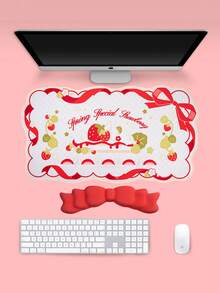 GeekShare Mouse Pad Kartun Anime Lucu untuk Rumah & Kantor - Stroberi Musim Semi - View 4