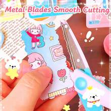 1pc Lace Scissors, Craft Scissors, 3 Styles Of Paper Cutting Lace, Wavy Edge Scissors, Handmade Design, Suitable For Crafts, Home And School Use - Multiple Colors and Random Styles - View 2