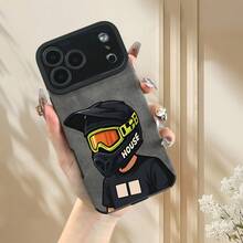 Cool Motocross Rider Helmet Cartoon Phone Case For IPhone 17/16/15/14/13/12/11/XS/XR/X/PLUS/PRO/PROMAX, Stylish Protection - 混色 1 - 查看 2