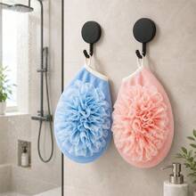 Exfoliating Bath Gloves, Soft Mesh Loofah Design With Hanging Loop For Quick Drying, Skin-Friendly Body Scrubber, Suitable For Bathroom Shower, Home Bathing Supplies - One Size - View 4