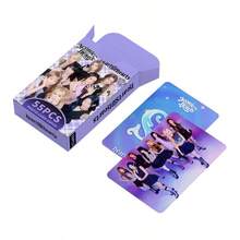 55pcs H2H Daily Single ICONICHEART K-POP Celebrity LOMO Collectible Cards, Suitable For Decorating Photo Albums Or Room Photo Walls, Holiday Gifts, Celebrity Holographic Cards, Party Supplies, Celebrity Card Collection, Halloween And Christmas Gifts, Boxed High-Definition Celebrity Photo Cards, Collectibles, Small Gifts, Katseye Light Stick, Straykid, Photocard, K Pop, Katseye Photo Card - Multicolor - View 10