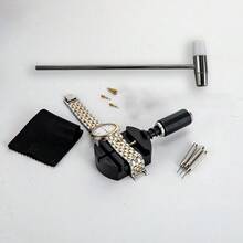 11pcs Watch Band Removal Tool Set, Universal Watch Band Tools, Watch Band Buckle Removal & Repair Tool Kit, Suitable For Watch Band Adjustment, Watch Accessories, Watch Repair Tools, Watch Band Buckle Removal & Adjustment Tool Set, Professional Watchmaker Use - Black - View 8