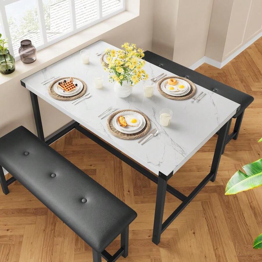 Dining Table & Chair Sets - White - View 1