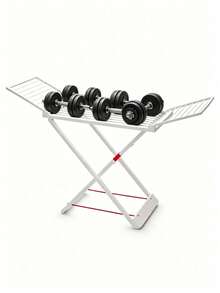 1‑Piece Clothes Drying Rack, Wide Drying Platform, Stable Cross‑Shaped Support Frame, Suitable For Both Indoor And Outdoor Use, Space‑Saving For Storage. - A - View 6