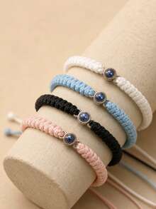 1 Buah Gelang Proyeksi Foto yang Dapat Disesuaikan, Gelang Proyeksi Kepang yang Dapat Disesuaikan, Foto Potret Pasangan yang Dipersonalisasi, Gelang Proyeksi Foto Pribadi yang Dapat Disesuaikan, Gelang Tali Kepang dengan Pola, Gelang Pasangan Unisex yang Dapat Disesuaikan, Gelang Unisex Minimalis yang Dapat Disesuaikan, Hadiah Hari Ayah, Hadiah Ulang Tahun untuk Dia dan Dia - Gelang proyeksi tenun khusus - View 5