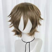 12-tums medellång/kort unisex peruk i värmetålig syntetfiber, lämplig för cosplay, vardagsbruk och festbilder, finns i flera färger - Multifärgad - Visa 32