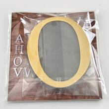 輕奢金色壓克力數字與字母自黏牆貼，2D 立體 DIY 可組合牆飾貼紙，可移除個性化家居裝飾貼，高品質壓克力材質 - 數字字母牆貼 - 查看 10
