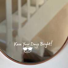 1件裝「Have A Nice Day!」與「Keep Your Days Bright」正向肯定貼紙 笑臉貼紙 - 彩色 - 查看 10