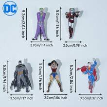 Monogram Warner Bros 1 قطعة دبوس بروش معدني مطلي بالمينا بشخصيات باتمان وسوبرمان مرخص رسميًا من DC، إكسسوار للملابس لتزيين الحقيبة الظهر والجاكيت، هدية للعطلات - متعدد الألوان - مشاهدة 2