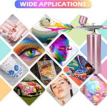 AWHOZR Airbrush Kit With Compressor, Handheld Airbrush With 0.3mm Nozzle, Rechargeable Portable Airbrush, Suitable For Painting, Nail Art, Model Coloring - Pink - View 7