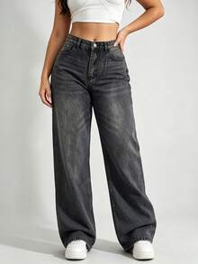 Women Jeans - black gray - View 1