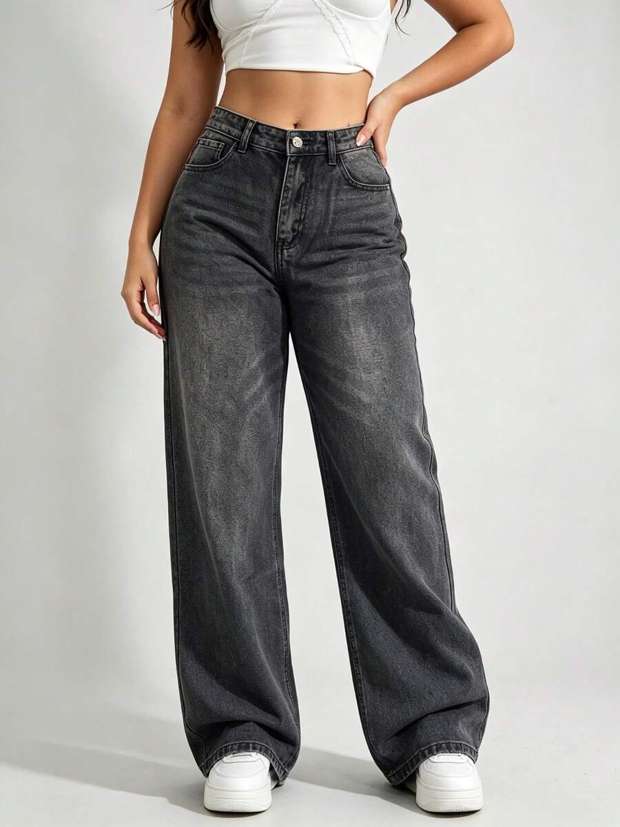 Women Jeans - black gray - View 1