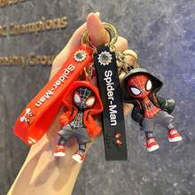 1pc Keychain Cute Gift, Cartoon Christmas Decoration Bag Accessory Keychain Set, Party Favor Party Costume Accessory, Decorative Bag Charm And Collectible, Anime Bag Pendant Car Key Ring Gift Pack, Cute High-Quality Mini Figurine - A - View 3