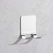 1pc Premium Brushed Gold Stainless Steel Self-Adhesive Wall Hook, Elegant Razor Blade Storage Rack, Multi-Scenario Home Hanging Hook Organizer, Suitable For Bathroom Kitchen Bedroom Living Room Dormitory Wall Installation - Multicolor - View 7