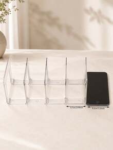 1pc/2pcs/4pcs Optional Quantity Transparent Bag Storage Organizer, Suitable For Bedroom, Bathroom, Office Closet Divider, Practical Bookshelf Divider, L-Shaped Storage Rack, Space-Saving Storage Rack, Car Organizer, Storage Box, Drawer Organizer, Transparent 4-Grid Organizer Only Suitable For Small Handbags Note: This Product Is Only Suitable For Storing Small Handheld Bags And Coin Purses (Storage Rack Interval Width 2.64inch) - Clear - View 11