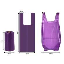 8 Rolls 120pcs Pet Dog Waste Bags, Leak-Proof Thickened With Drawstring Handle Strong Garbage Bags - View 6