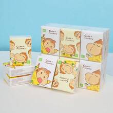 1/2/4/9/18 Packs Mini Tissue Paper Cute Dog,Fashion Panda,Cat Baby,Pocket Tissue Paper Cute Original Wood Pulp Paper Handkerchief Portable Cleaning Tissue Paper Suitable For Kitchen, Bedroom, Travel, Living Room, Face Washing, Cleaning, Playing - Multi-color - View 8